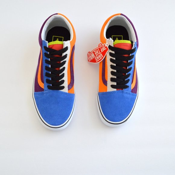 VANS OLD SKOOL MIX AND MATCH PURPLE, ORANGE BLUE GPJCBGTMRGLD SNEAKER SHOES NEW - Picture 3 of 10